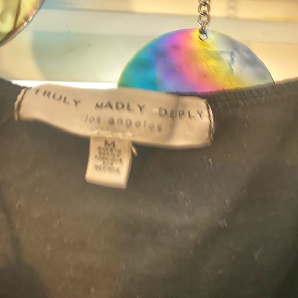 Truly madly deeply rose cropped tank - Picture 3 of 3